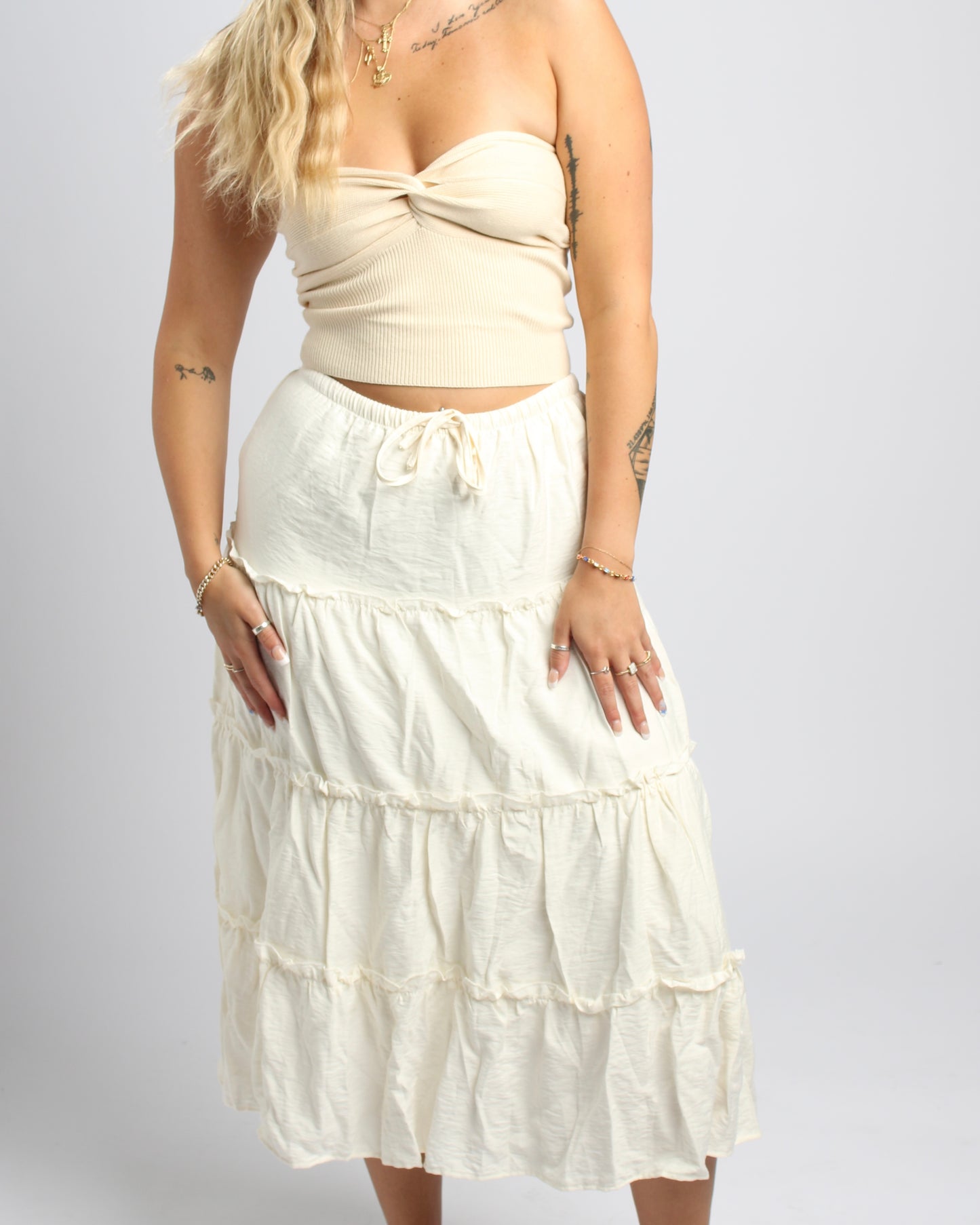 Ageless Apricot Strapless Top