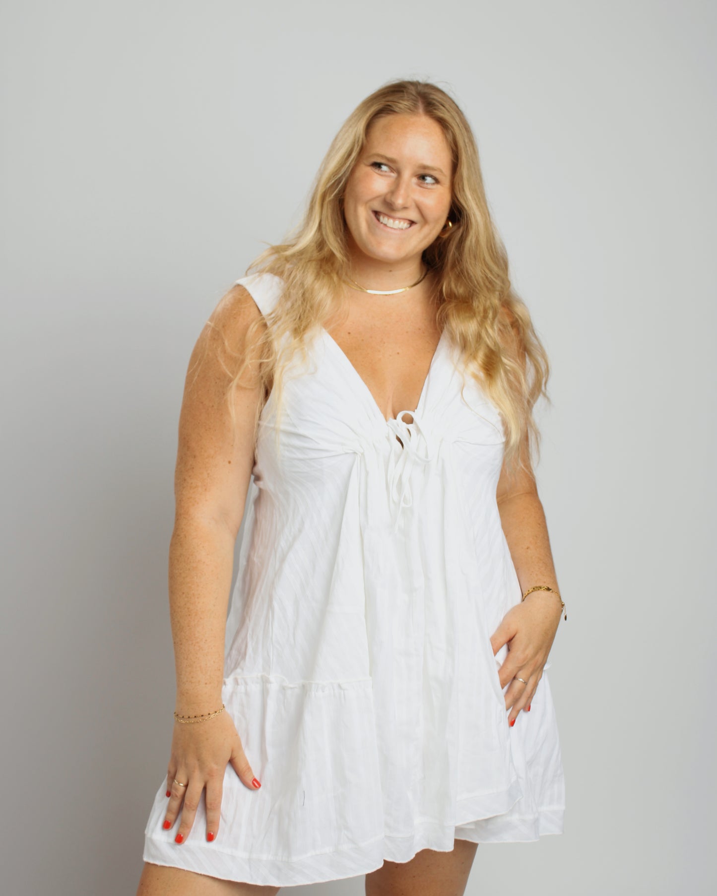 Whisper White Mini Dress