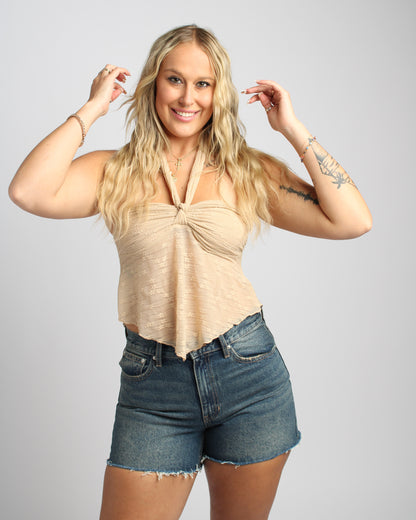 Kool Khaki Bandeau Top