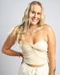 Ageless Apricot Strapless Top