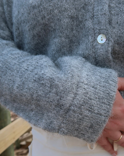 Heather Gray Long Sleeve Cardigan