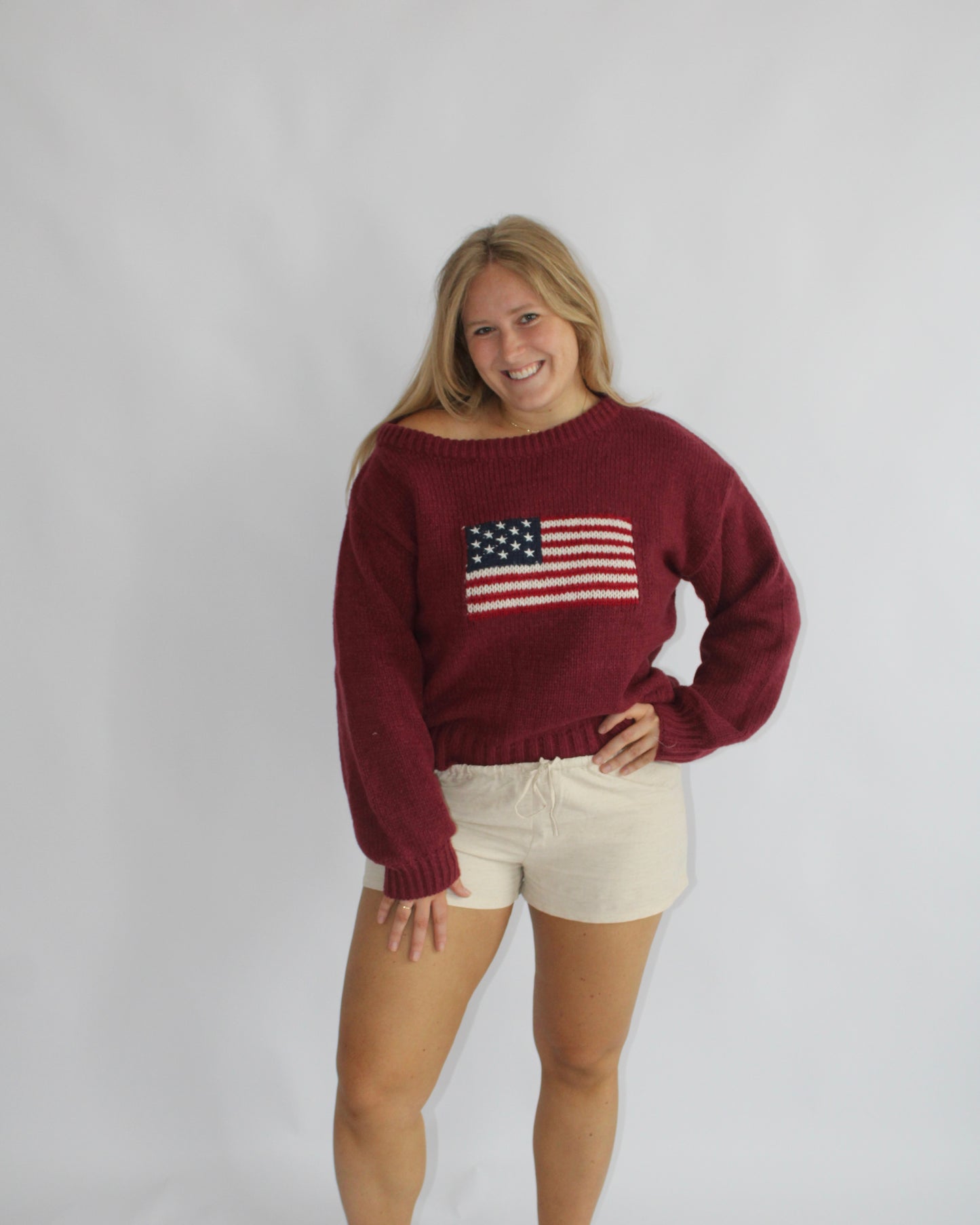 Natural Linen Drawstring Shorts