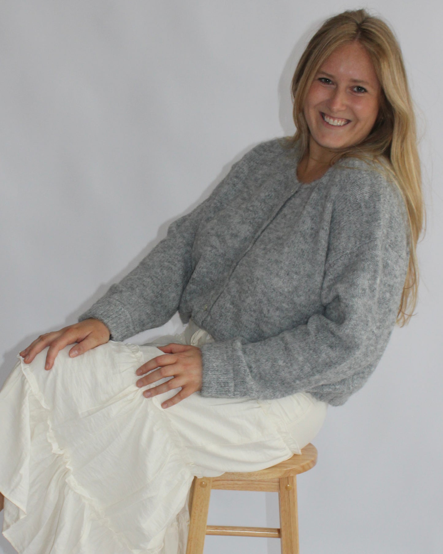 Heather Gray Long Sleeve Cardigan