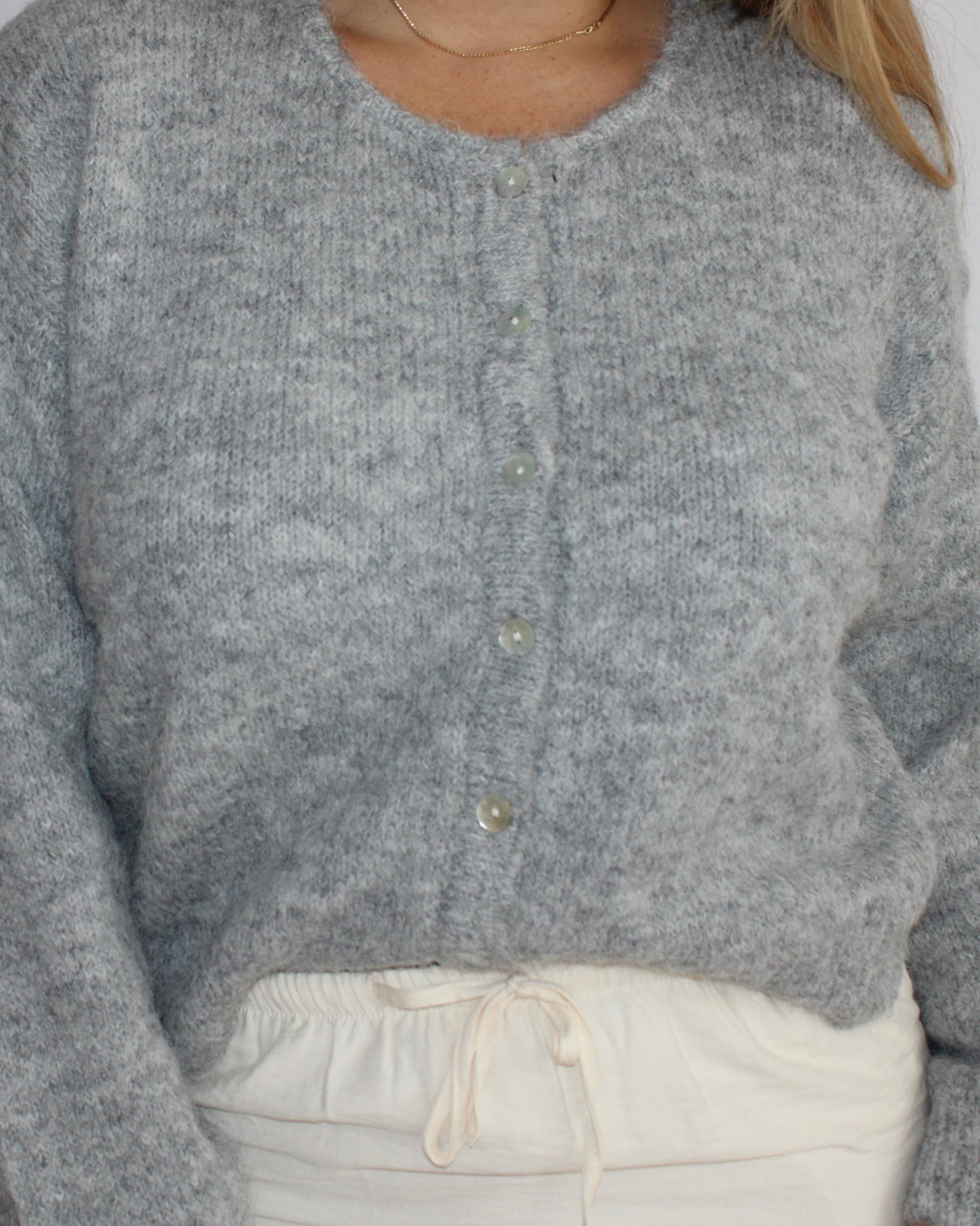 Heather Gray Long Sleeve Cardigan