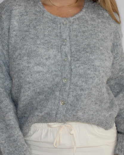 Heather Gray Long Sleeve Cardigan